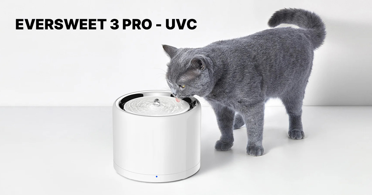PETKIT EverSweet 3 Pro (UVC) Cordless Pet Water Fountain